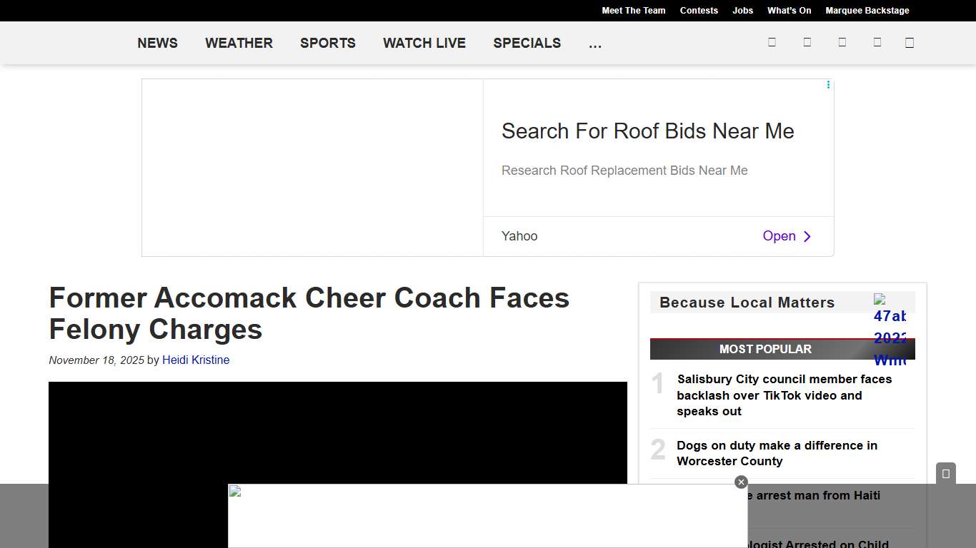 Former Accomack Cheer Coach Faces Felony Charges - 47abc